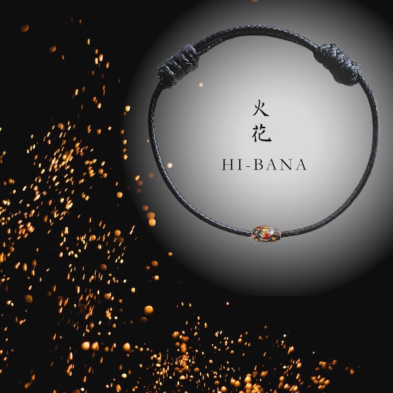 Japanese Omamori Bracelet｜black Waxed Cord & Kanazawa 24K Gold