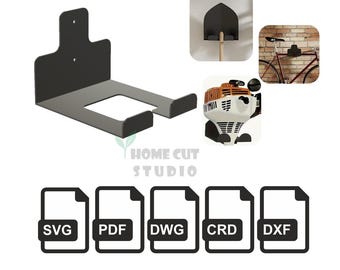 Heavy-Duty Wall Hook Bracket: Laser Cut Template (Digital Download)
