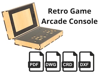 2-up retro gaming console (arcade) suitcase case – plywood CNC template