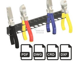 Wall Tool Holder, CNC Laser Cut Template (Digital Download)