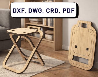 Compact Wooden Folding Chair – CNC Cut Files (20mm)