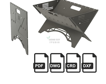 10 x Compact BBQ Grill Plans: Laser/Plasma Cut Template (Digital Download)