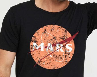 NASA Mars T-shirt, SpaceX-T-shirt, Distressed Shirt, Elon Musk-shirt, Mars Rover-T-shirt, STEM Space Nerd-shirt, James Webb Telescope, Galaxy Tee
