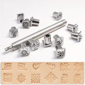 Leather Printing Punch Set, Tanggrass, Constellation Pattern for DIY Craft Embossing, Metal, Leather Marking, Printing Boarder, Versatile