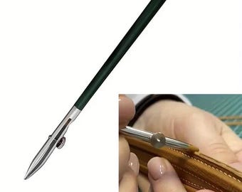 Bolígrafo para pintar al óleo sobre bordes de cuero, aplicador de rodillo para teñir y pintar bordes, mango antideslizante para un acabado y unión rápidos y precisos.