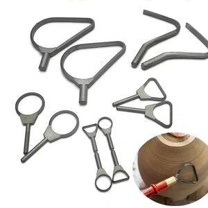 Pottery Carbide Ring Scraper, for Pottery Trimming, Clay Modeling, Shaping, Carving, Ceramic Repair Tools