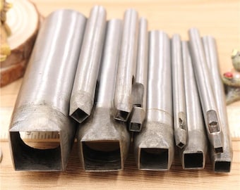 Leather Hole Punch,  Square Shape, for Clothing Leather, Plastic Piercer, Belt Making, Precise Cutting, Professional Custom Tools