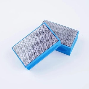Esponja azul para fondo de cerámica, para la fabricación de jarrones de cerámica, limpieza de rebabas, pulido de arcilla, herramienta de acabado.