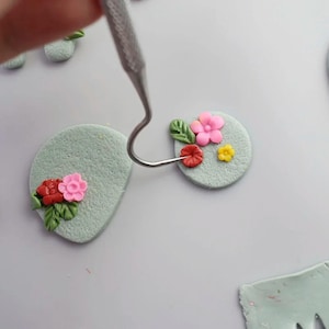 Pottery Mini Flower Texture Tool, for Ceramic Model, Embossing, Printing Custom Design, DIY Craft