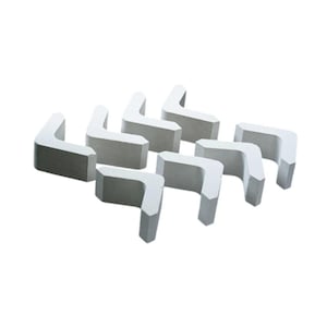Pottery Mullite L-Shaped Kiln Supports, 8pcs, High-Temperature Ceramic Stilts, for Sculpting Clay Model,