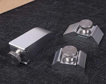 Leather Sandpaper Holder, Aluminum Grinding Clip for DIY Leathercraft Burnisher, Wallet, Hand Bag Edge Slicker, Professional Hand-held Tool