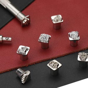 Leather Stamping Punch Tool, 1 Set, Animal, Zodiac Sign Pattern, Durable for DIY Craft Embossing, Printing Personalized Design, Scrapbooking
