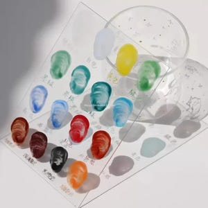 Painting Glass Pigment, 12 Color Set, 30g, for Kiln Firing, Hand-Painted Designs, Pottery Vase Painting Coloring Supplies