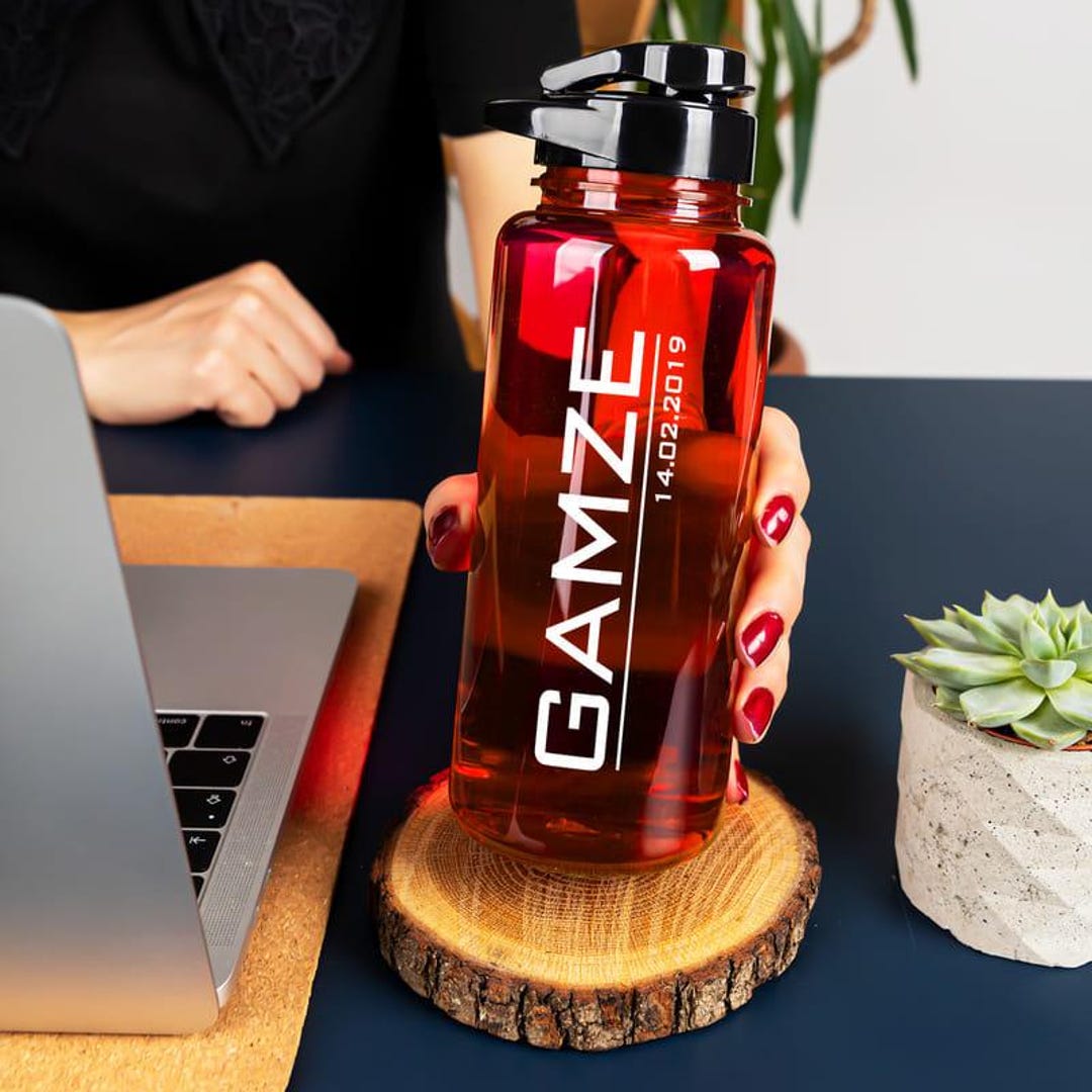 Personalized Sports Water Bottle – Custom Name & Date, Bpa-free, 550ml ...
