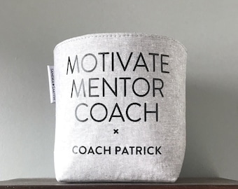 Petit panier de rangement en tissu : cadeau de remerciement pour coach
