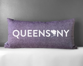 Queens NY Pillow Cover. Queens Pride