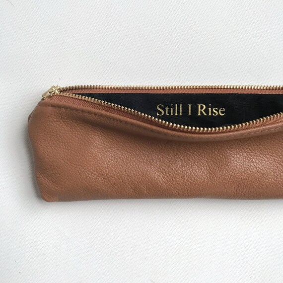 genuine leather pencil case