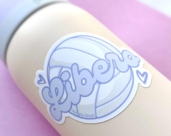 Waterproof Volleyball Position Sticker. Libero Setter Outside Hitter Decal. Volleyball Sticker for Water Bottle Laptop. Athlete Gift