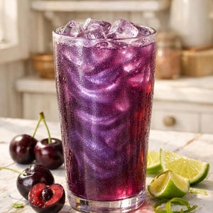 Nightshade Loaded Tea – Black Cherry Lime Instant Energy Drink Mix | Fantasy Instant Tea Powder | Green Tea image 1