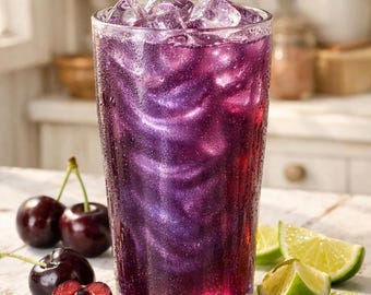 Nightshade Loaded Tea – Black Cherry Lime Instant Energy Drink Mix | Fantasy Instant Tea Powder | Green Tea