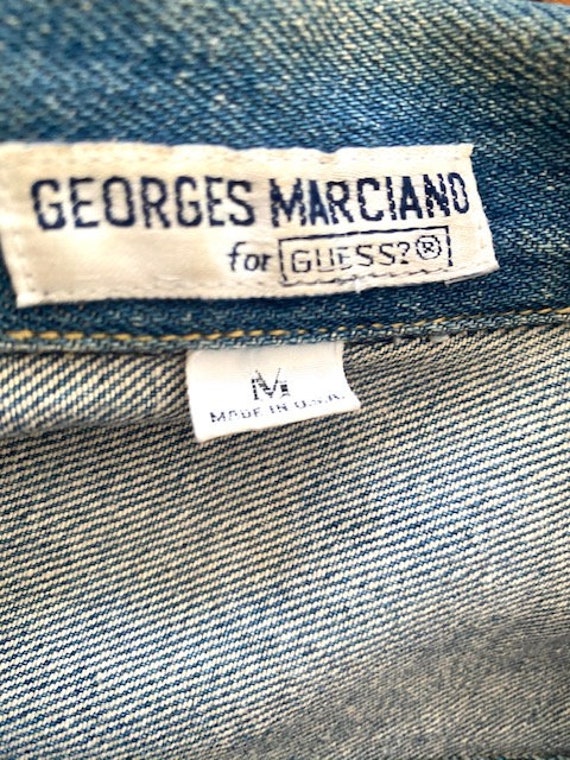 RARE 80's George Marciano for Guess Jeans Denim V… - image 3