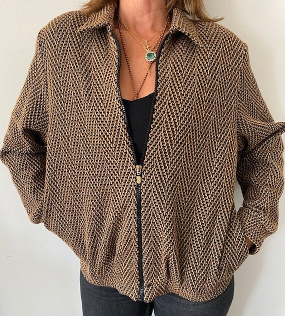 80's Alfred Dunner Jacket, Gold and Black