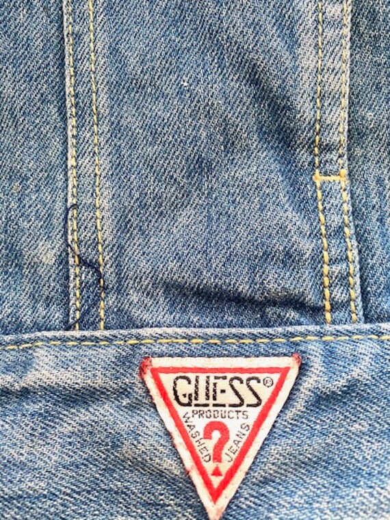 RARE 80's George Marciano for Guess Jeans Denim V… - image 6