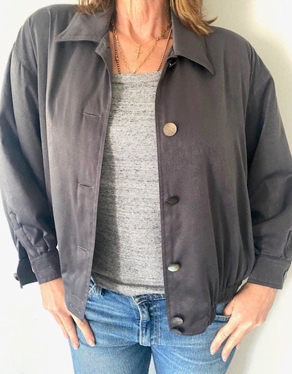 80's Jaeger Grey Bomber Jacket