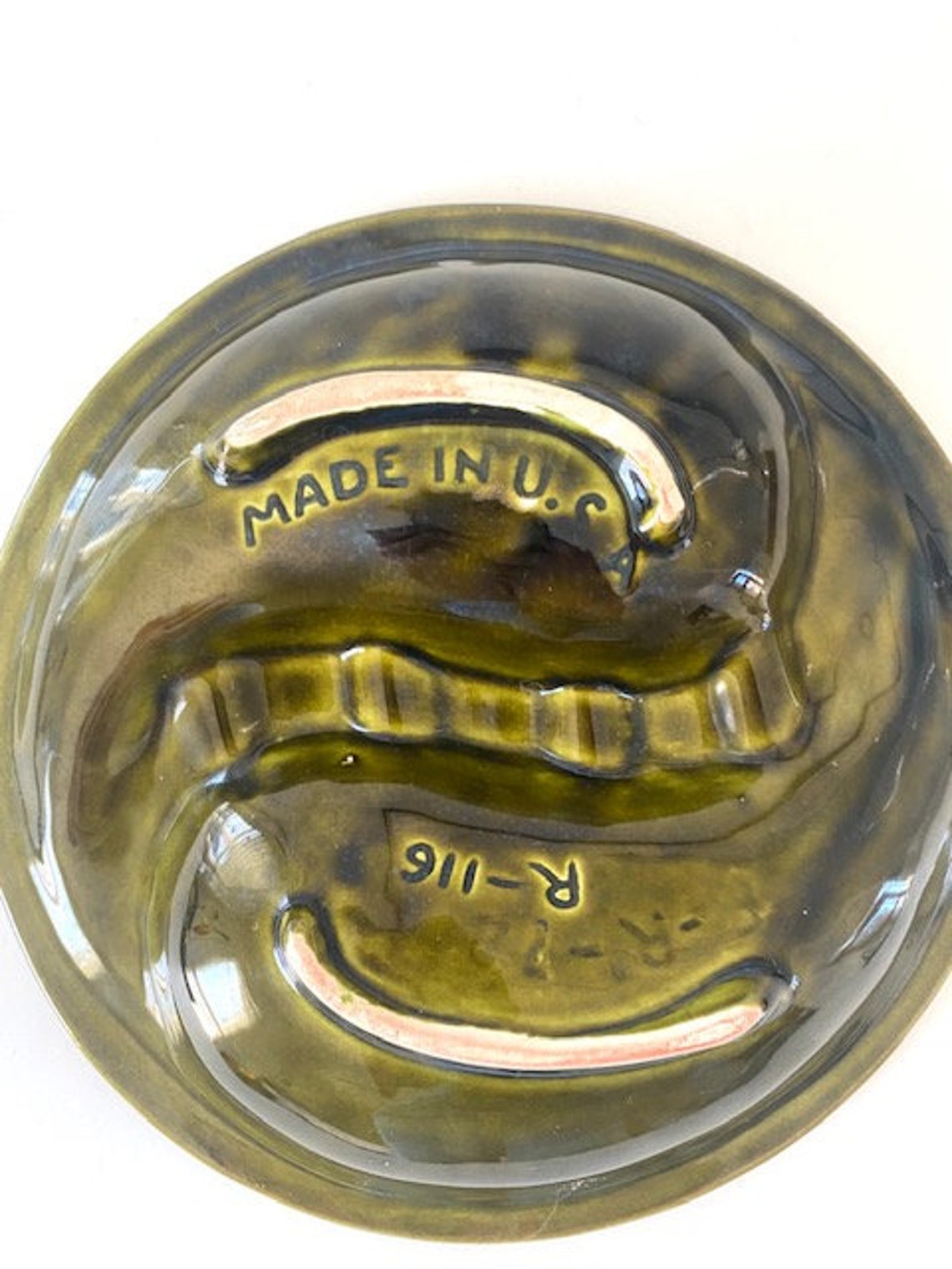 Vintage Midcentury Pottery Ashtray, Marked R116, Made in USA Etsy