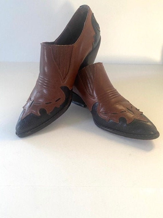 80's Guess by Georges Marciano Low Western Booties - image 1