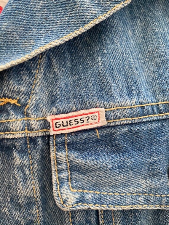 RARE 80's George Marciano for Guess Jeans Denim V… - image 4