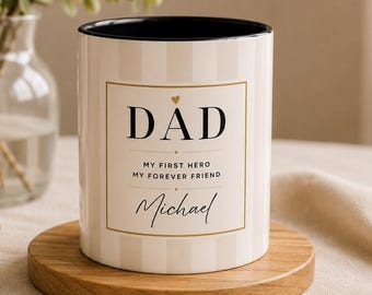 Personalized Dad Mug, Custom Name Father's Day Gift, Best Dad Coffee Mug, Personalized Gift for Dad, Birthday Gift for Father, Custom Cup