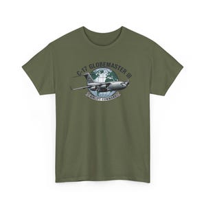 C-17 Globemaster III T-shirt, Airlift Command Military Plane Tee, Air Force Cargo Aircraft Shirt, Aviation Enthusiast Gift Apparel image 6