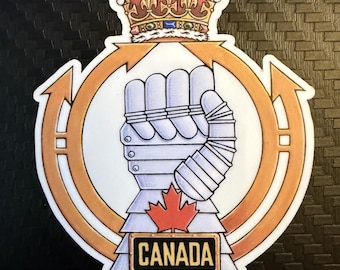 Canadian Forces Sticker - Armoured Branch - RCAC (2.25"H x 1.73"W)