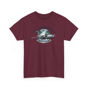 C-17 Globemaster III T-shirt, Airlift Command Military Plane Tee, Air Force Cargo Aircraft Shirt, Aviation Enthusiast Gift Apparel image 5