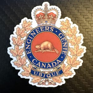 Canadian Forces Sticker - Engineers (2.25"H x 2.06"W)