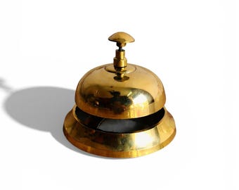 Brass Call Bell – Classic Vintage Bell for Café, Hotel, Restaurant, Home Déco