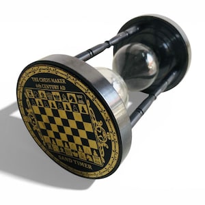 Vintage Chess Sand Timer Hourglass | Antique Style Game Time Clock | Desk Decor