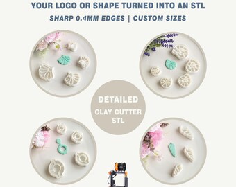 Custom Detailed Clay Cutter STL | Jewelry, Pottery, Geometric Shapes (3D Print File)