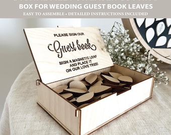 Wooden Wedding Guest Book Box Laser Cut Files (3mm & 4mm Plywood)