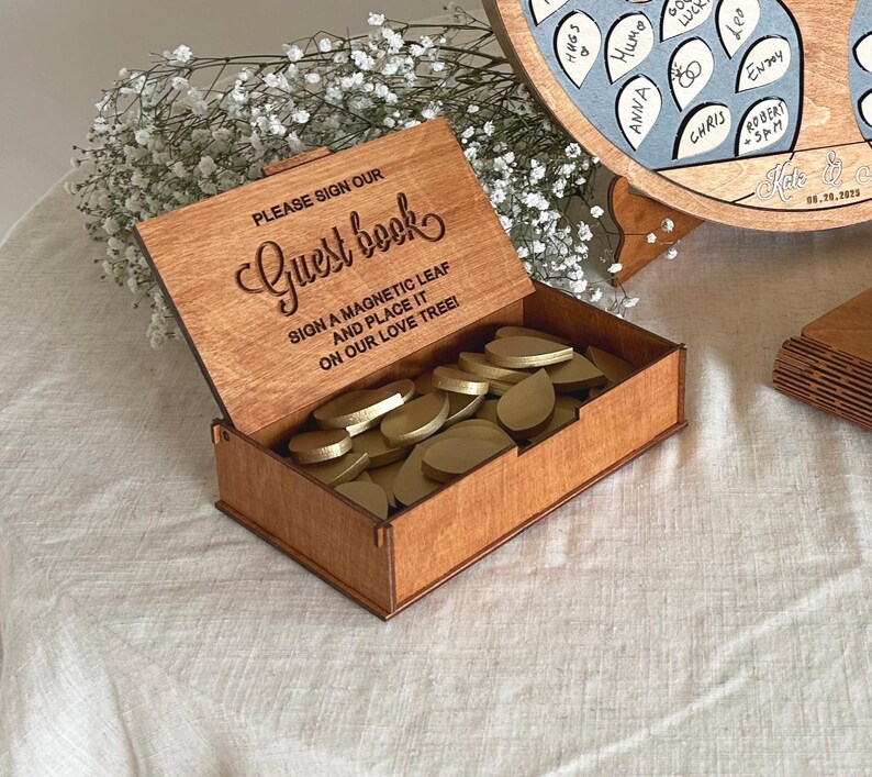 Wooden Wedding Guest Book Box Laser Cut Files (3mm & 4mm Plywood) - Etsy