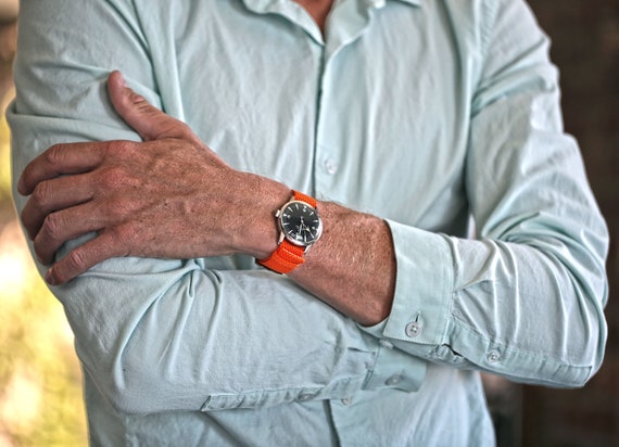 Orange shop perlon strap