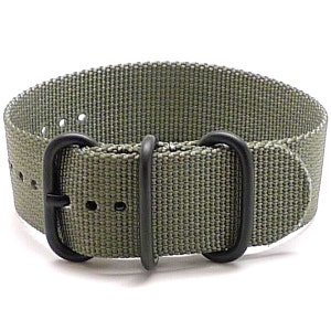 Bracelet de montre militaire en nylon balistique 1 pièce - Gris (boucle PVD)