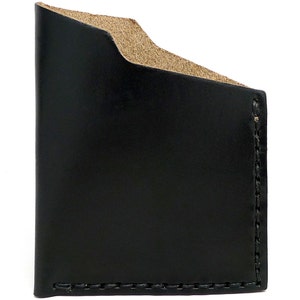 Leather Angle Wallet - Black Chromexcel