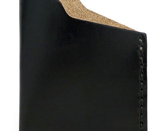 Leather Angle Wallet - Black Chromexcel