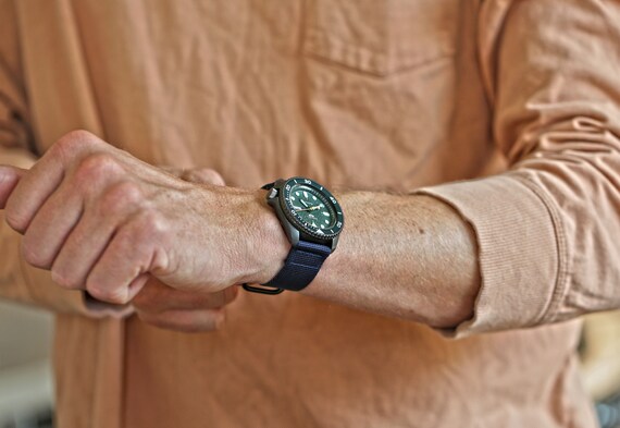 Cinturino Per Orologio Militare In Nylon Balistico A Due Pezzi - Sabbia (fibbia PVD) - Italia