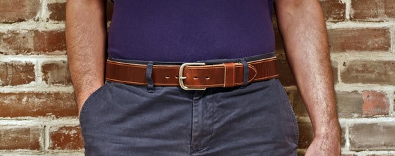 Handmade Leather Belt, Tan Leather Mens Belt, Handmade to Measure Leather  Belt, Bespoke Belt, Handcrafted in England 