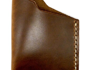 Leather Angle Wallet - Natural Chromexcel