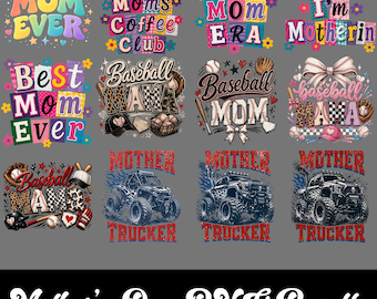 Paquete de imágenes PNG para el Día de la Madre, diseño divertido de abuela en formato PNG, gráfico floral para mamá, idea de regalo de maternidad de moda, descarga digital.