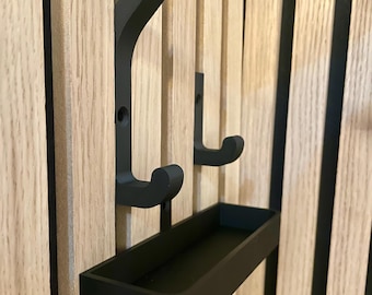 Haken für Akustikpaneele mit 13 mm Lücke | Akustikplatte Halterung inkl. Schrauben-Set | in mehreren Stückzahlen | 3D-Druck